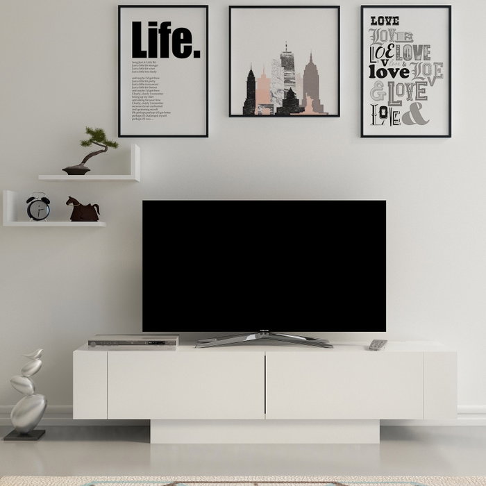 Hanah Home Soporte para TV Matera - Blanco Hanah Home Soporte para TV Matera - Blanco